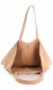 Bőr táska shopper bag Vera Pelle bézs 601